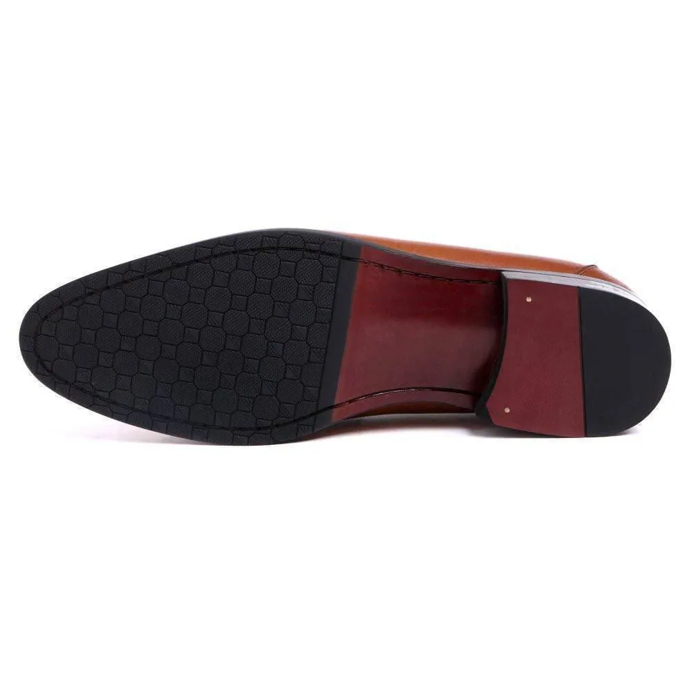 Men Dress Shoes, Genuine Leather Shoes With Tassel, Slip-on Shoes