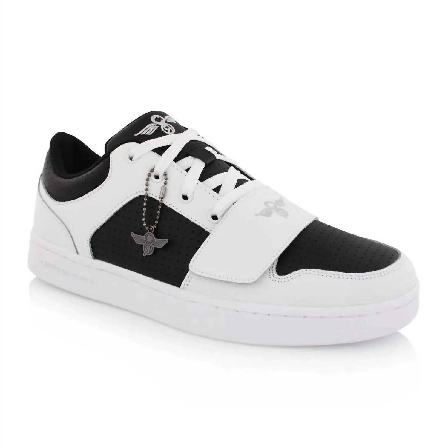 Men's Cesario Low Sneakers In White/black
