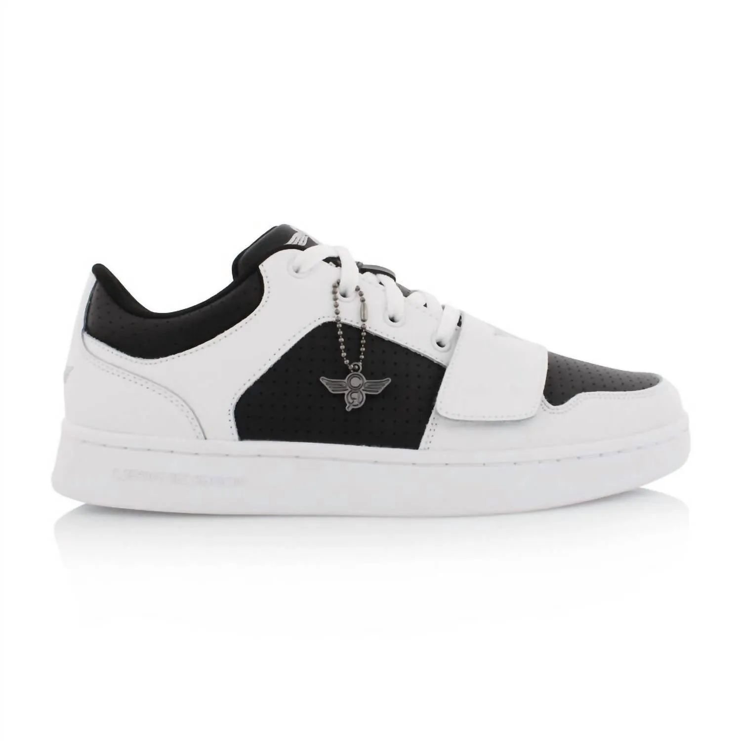 Men's Cesario Low Sneakers In White/black