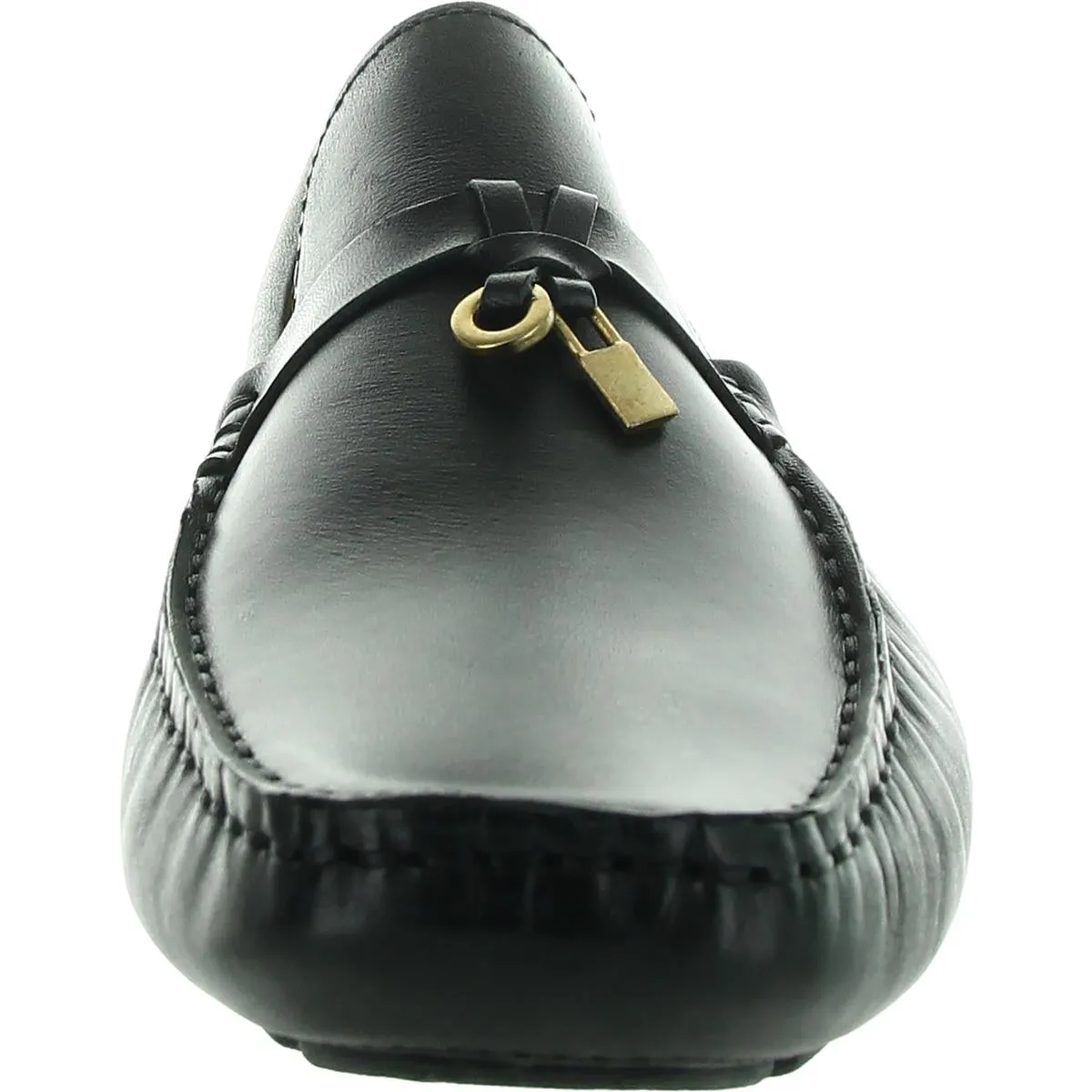 Mens Embellished Leather Loafers