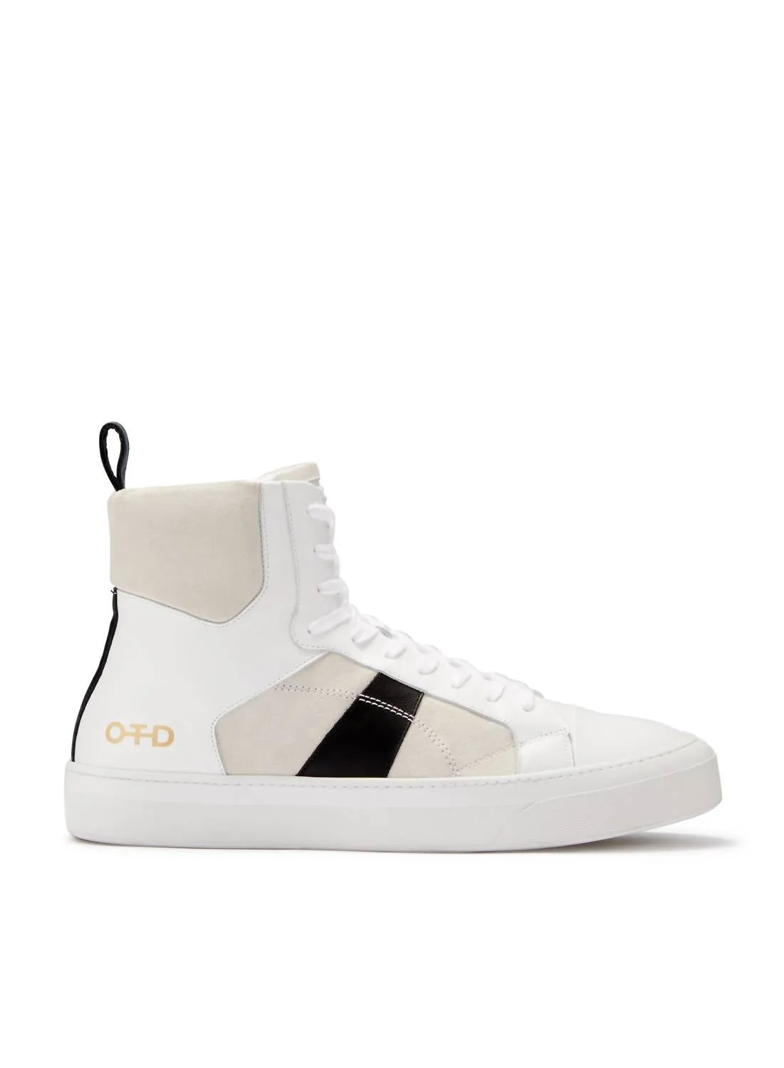 Men's Hi-Top Zip Sneaker In White