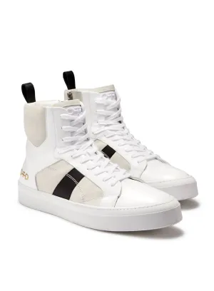 Men's Hi-Top Zip Sneaker In White