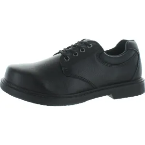 Mens Leather Slip Resistant Oxfords