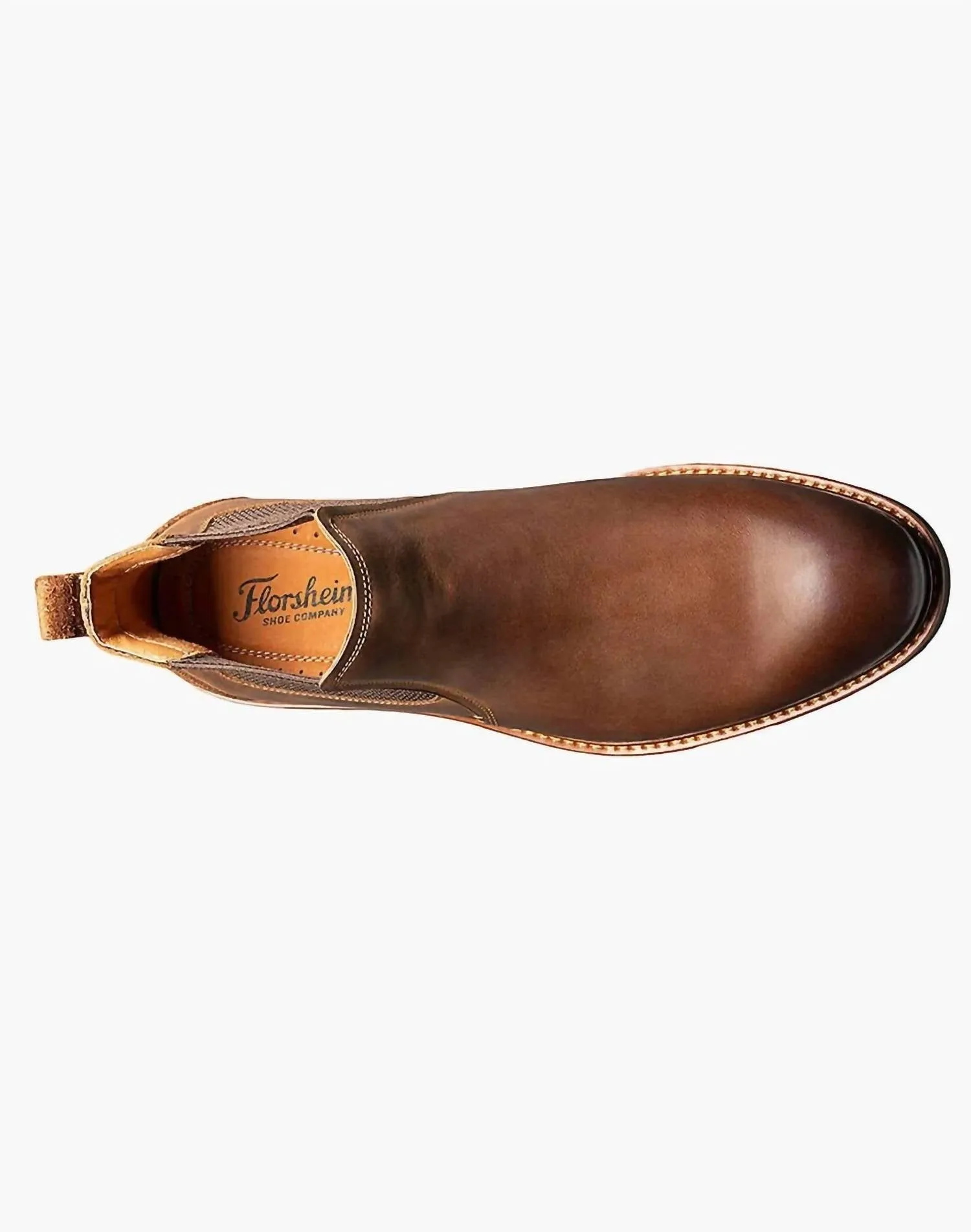 Men's Lodge  Plain Toe Gore Boot - Medium In Brown