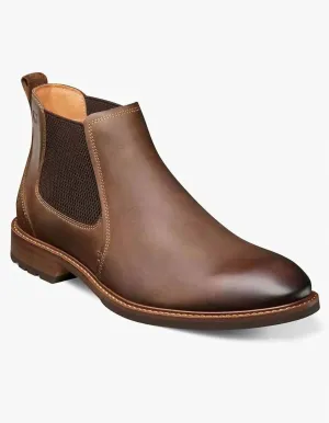 Men's Lodge  Plain Toe Gore Boot - Medium In Brown