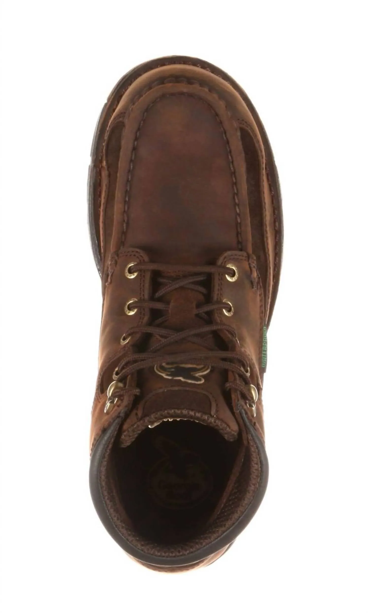 Men's Moc Toe Athens Work Boot - Wide In Brown