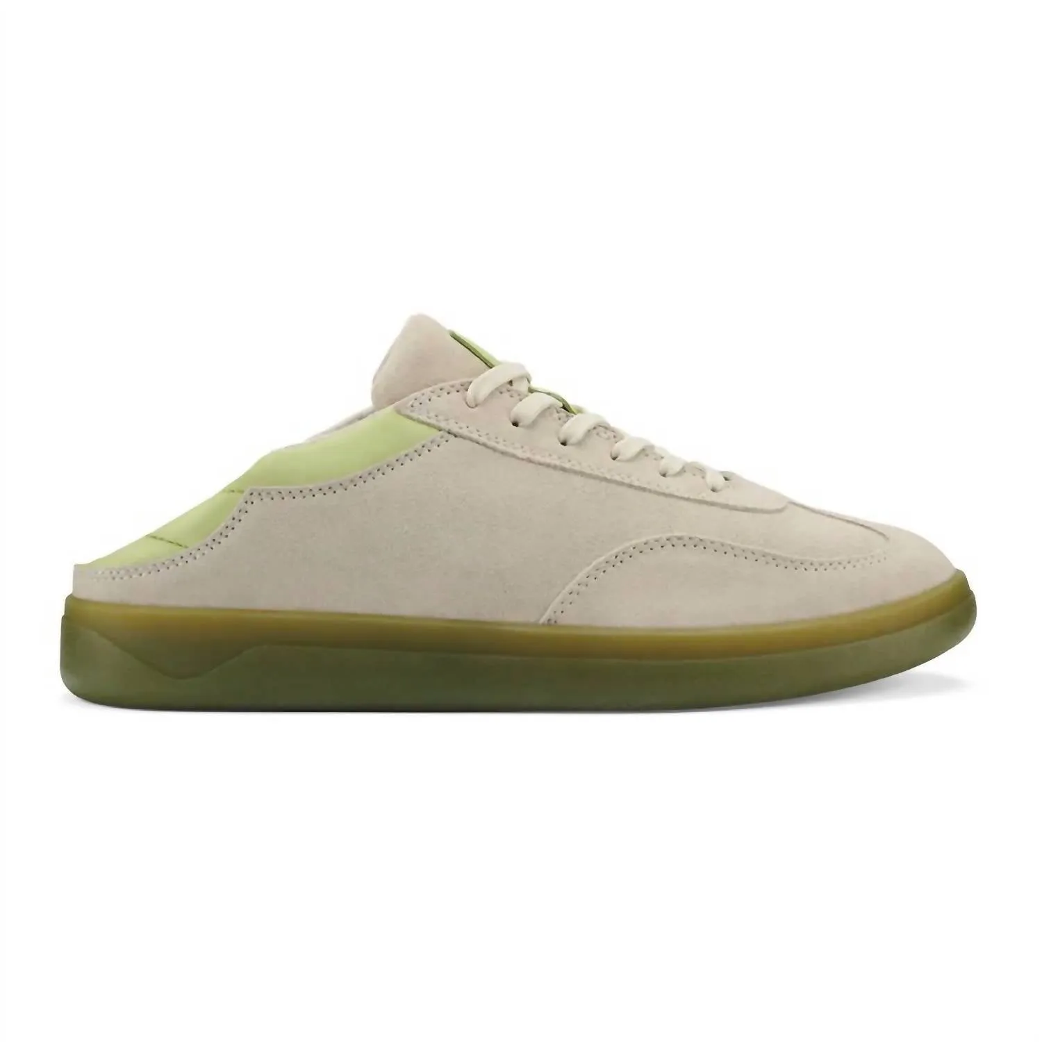 Men's Punini Suede Sneakers In Bone/sprout