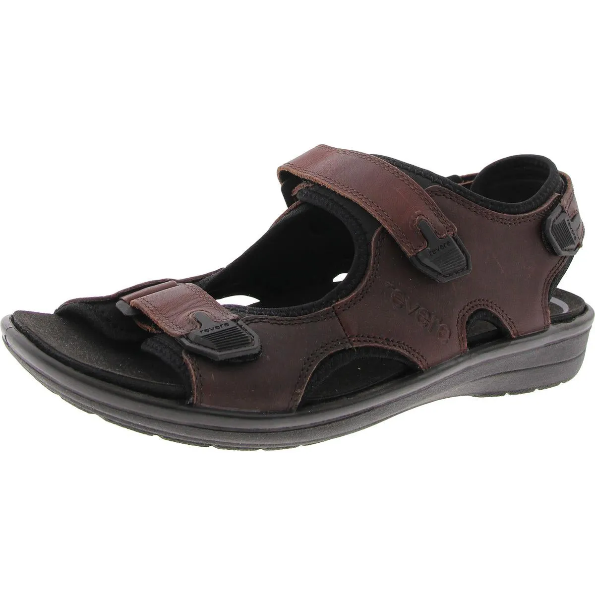 Mens Strappy Leather Sport Sandals