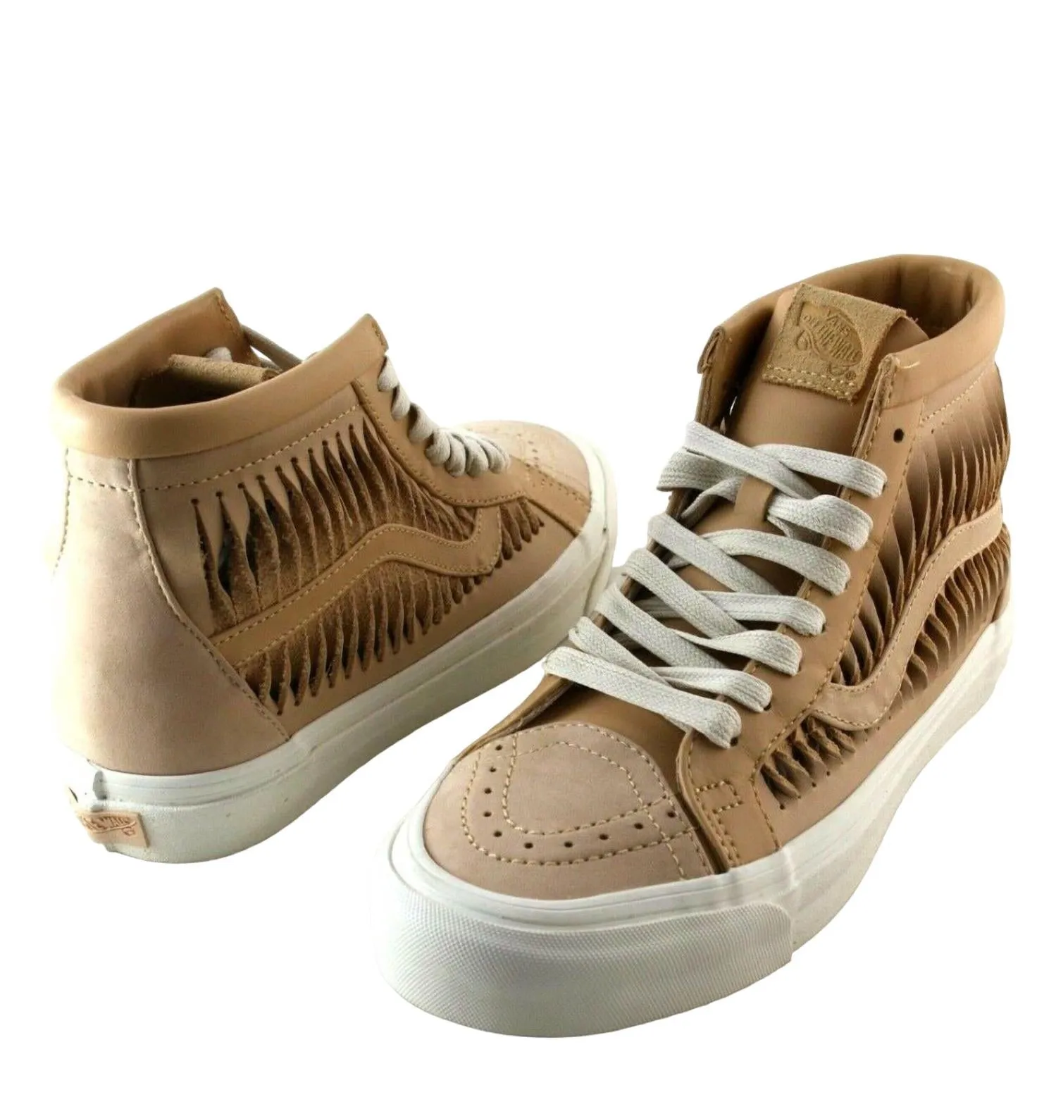 Men's Ua Sk8-Hi Reissue Lx Twisted Leather Shoes In Amberlight/marshmallow