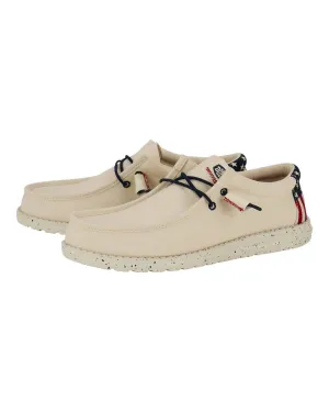 Men's Wally Americana Slip Ons In Off White