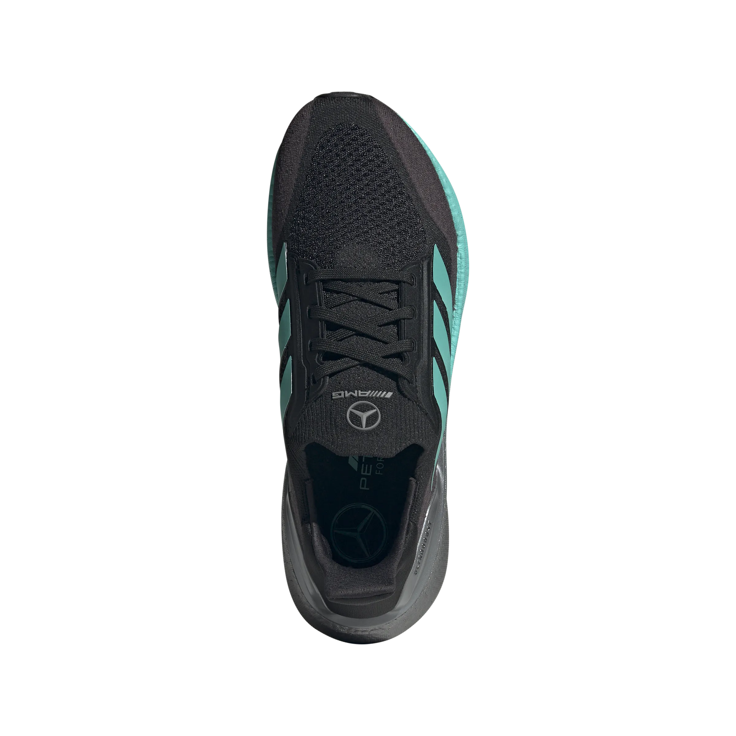   Mercedes AMG Petronas F1 Team Wmns Ultraboost 5X 'Core Black Semi Mint Rush'