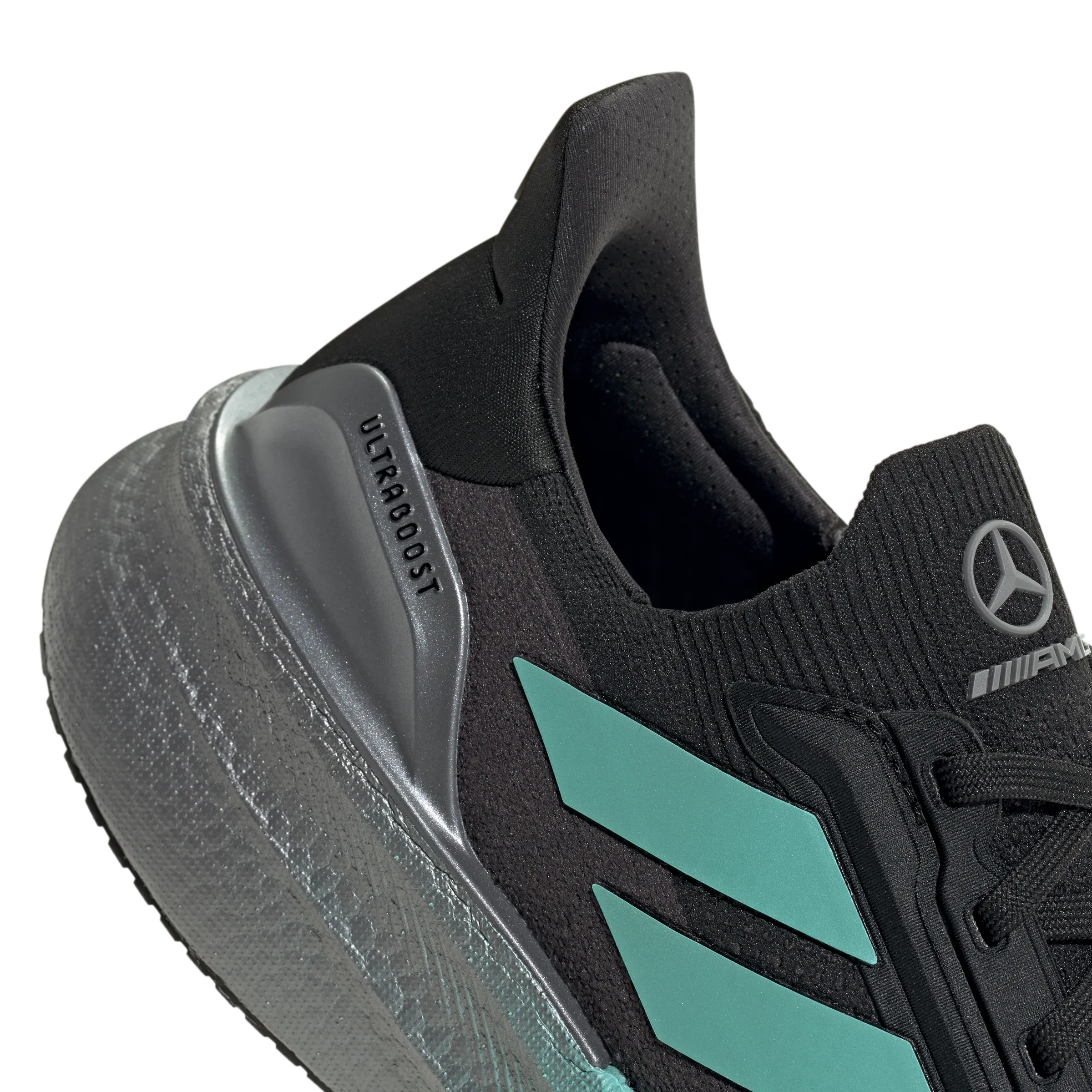   Mercedes AMG Petronas F1 Team Wmns Ultraboost 5X 'Core Black Semi Mint Rush'