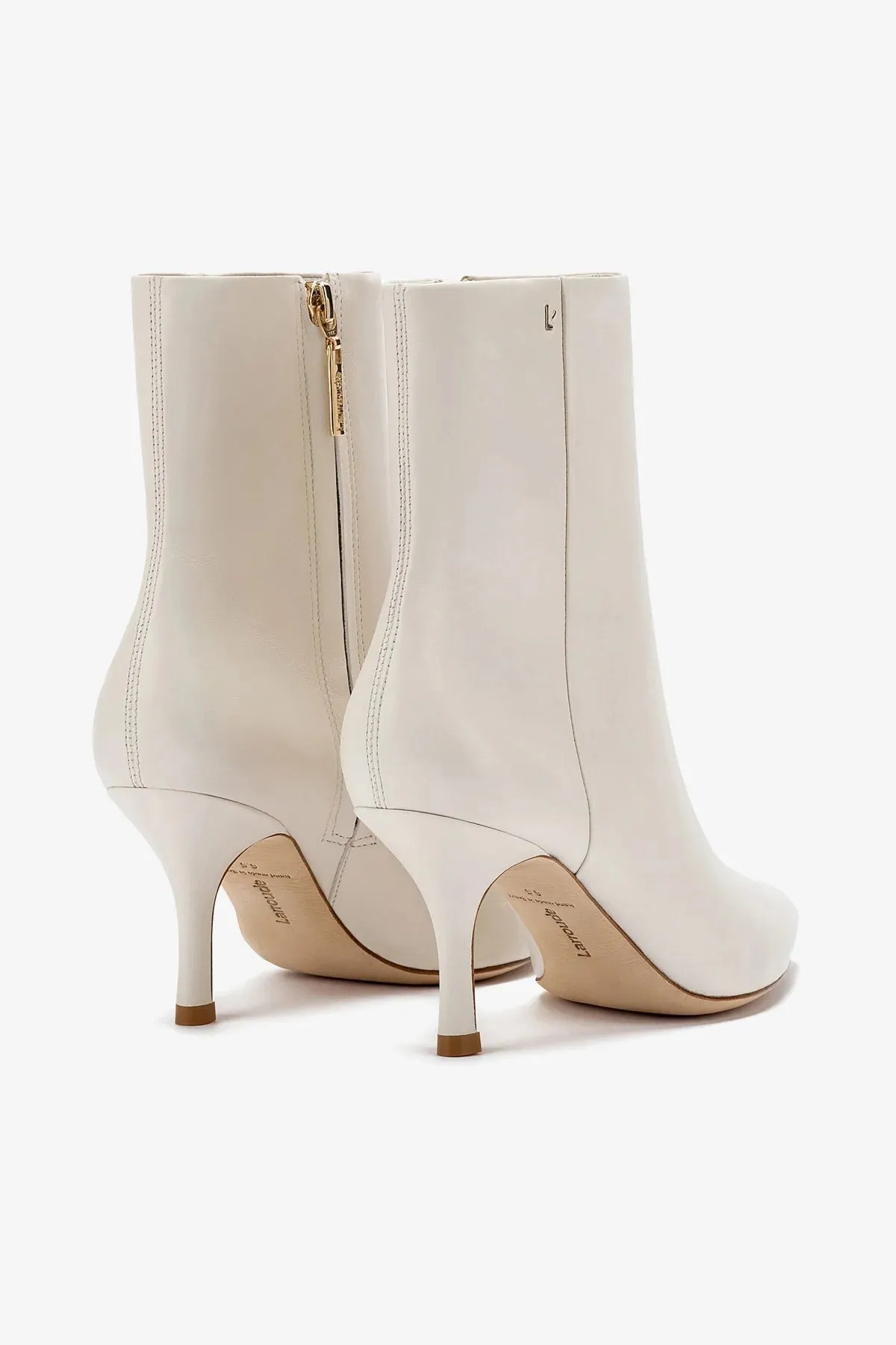 Mini Kate Boot In Ivory Leather