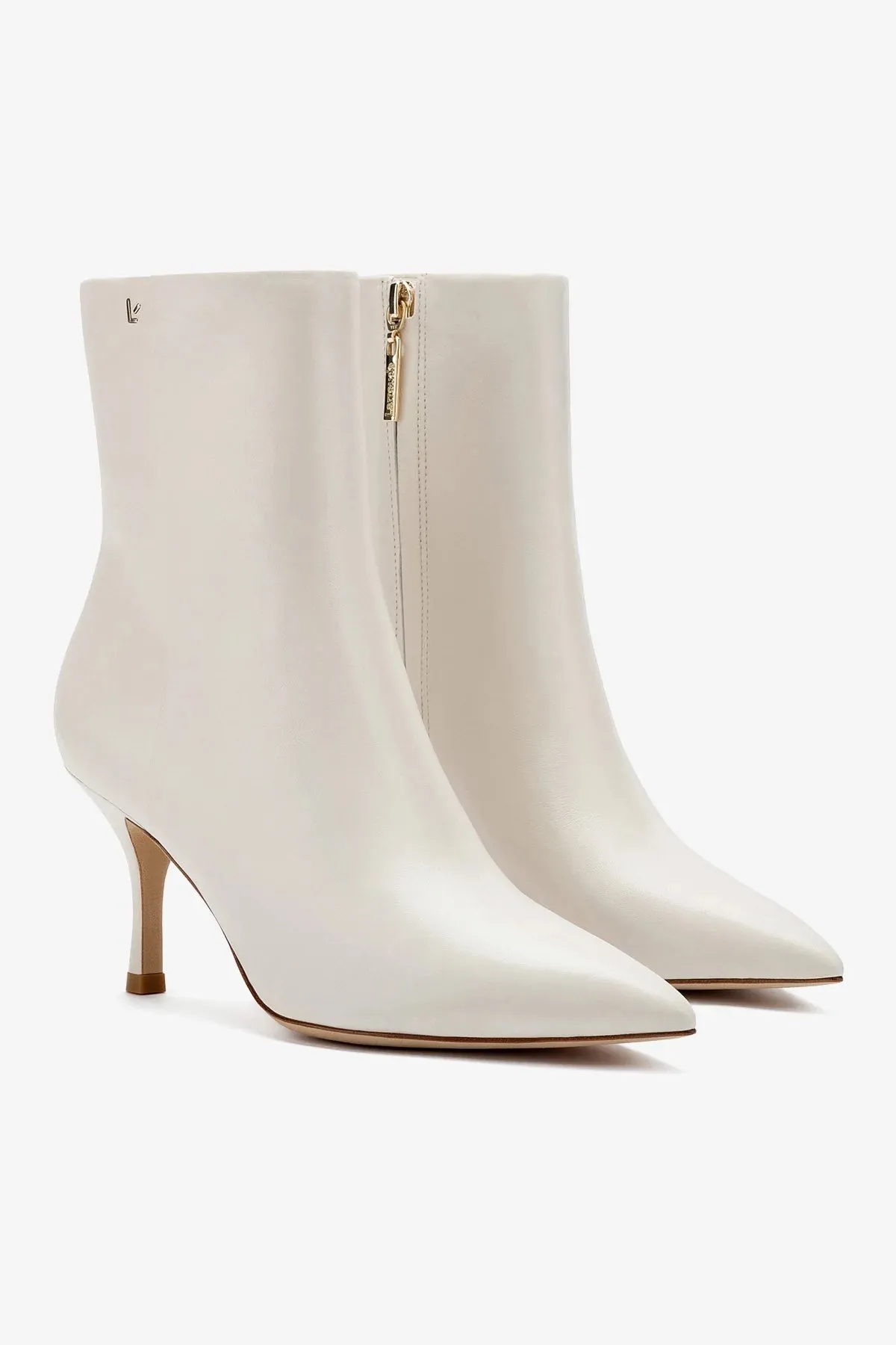 Mini Kate Boot In Ivory Leather