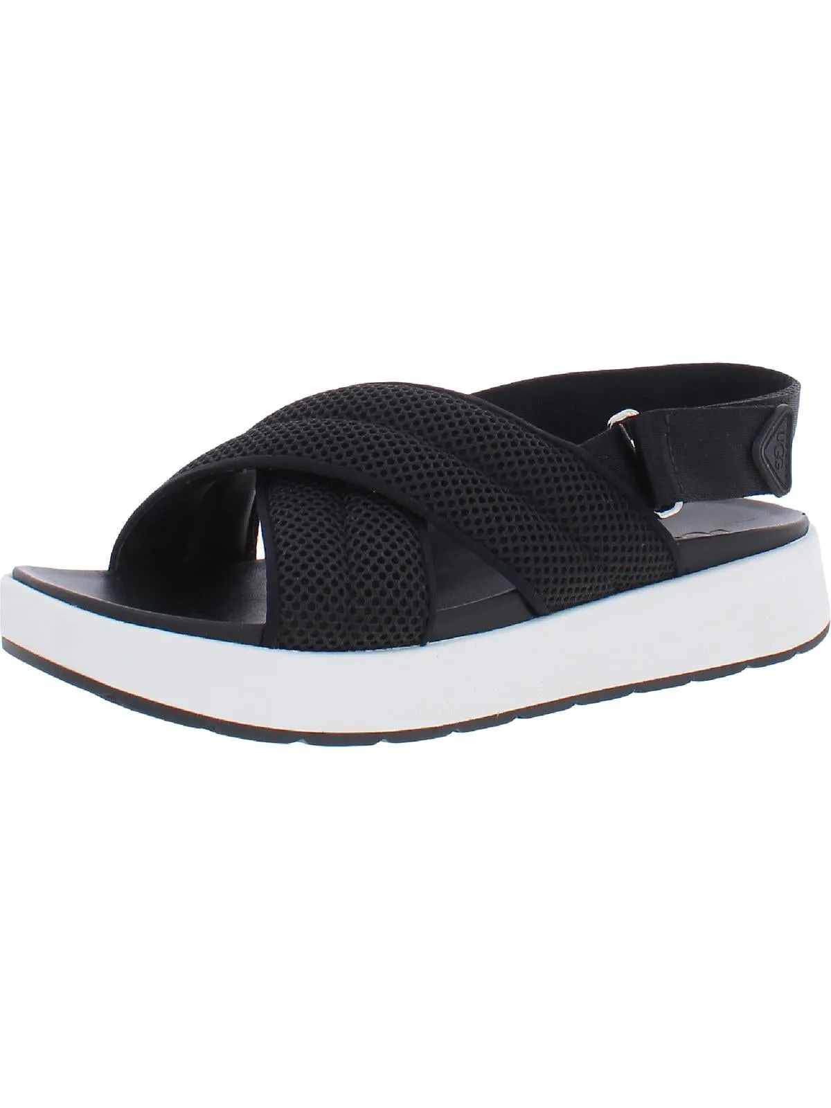 Nella Womens Leather Slingback Platform Sandals