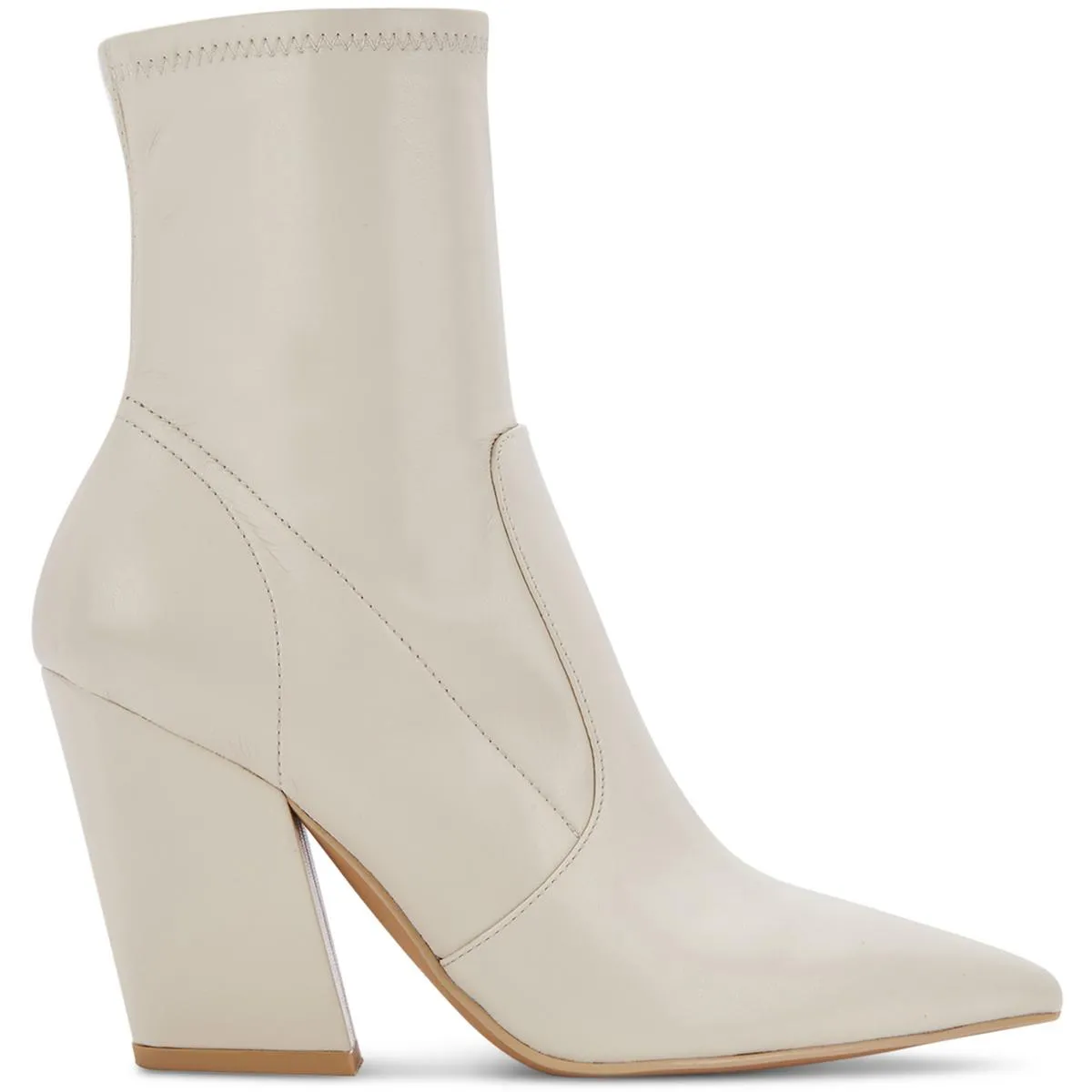 Nello Womens Faux Leather Pointed Toe Ankle Boots