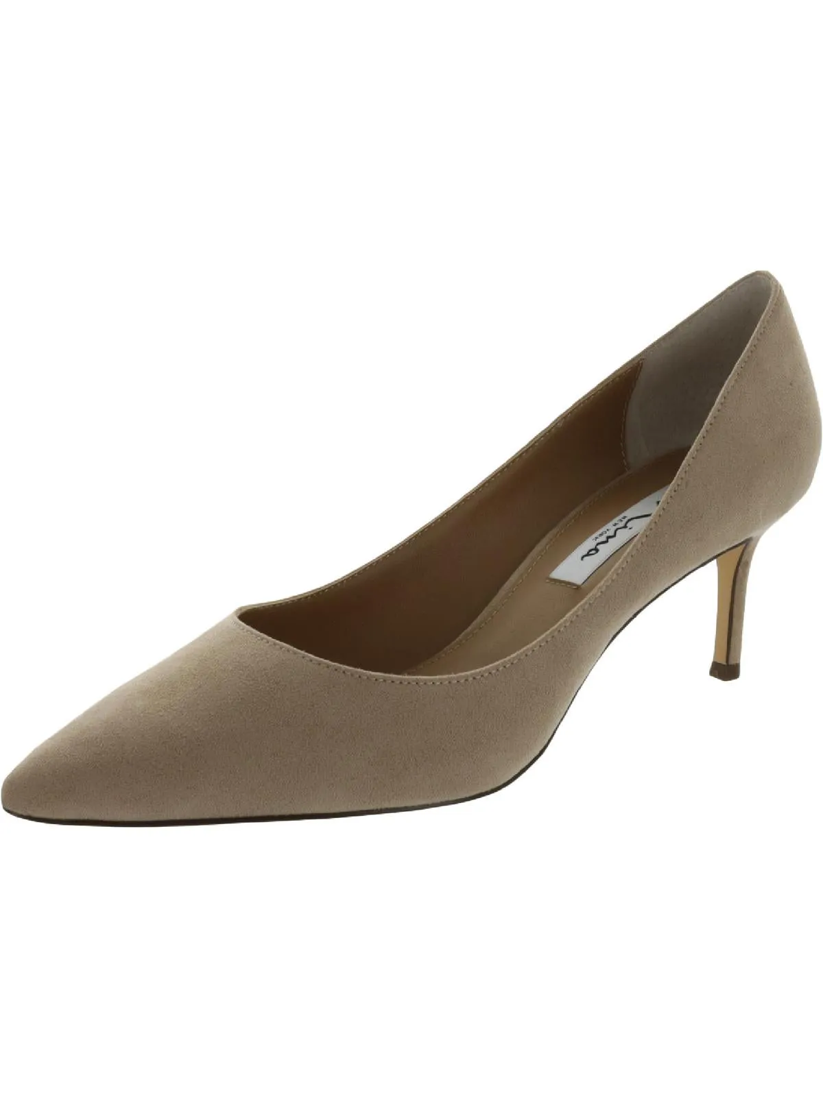 Nina60 Womens Pointed Toe Slip On Dress Heels