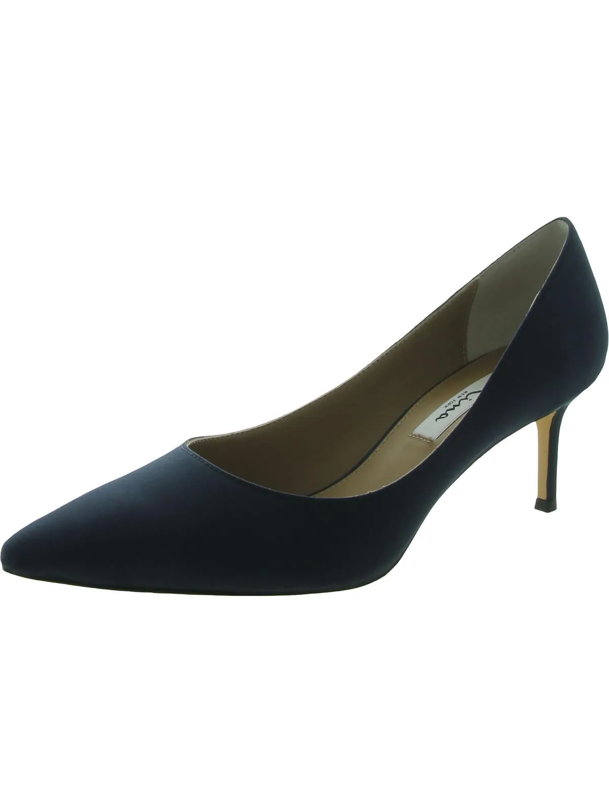 Nina60 Womens Pointed Toe Slip On Dress Heels
