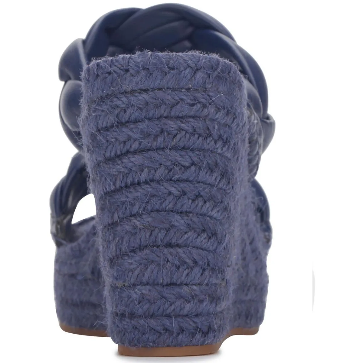 Olivia Braid Womens Braided Round Open Toe Wedge Sandals