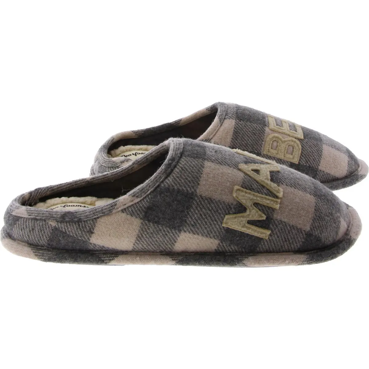 Papa Bear Scuff Mens Faux Fur Slip On Loafer Slippers
