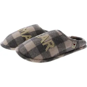Papa Bear Scuff Mens Faux Fur Slip On Loafer Slippers