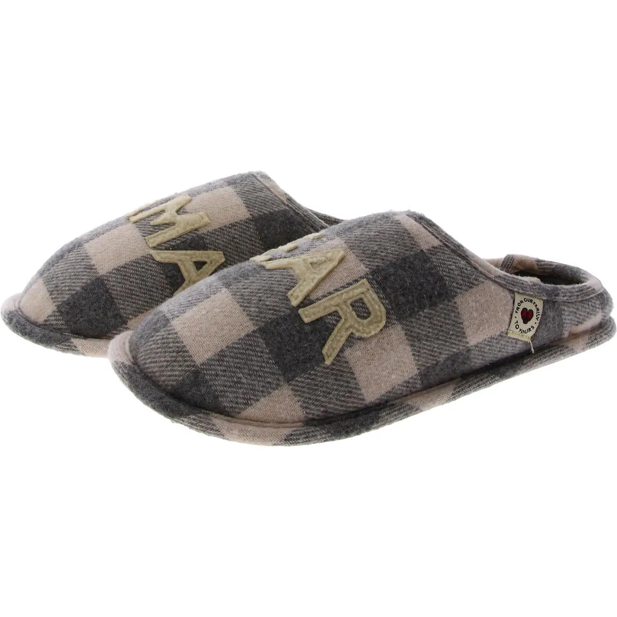 Papa Bear Scuff Mens Faux Fur Slip On Loafer Slippers
