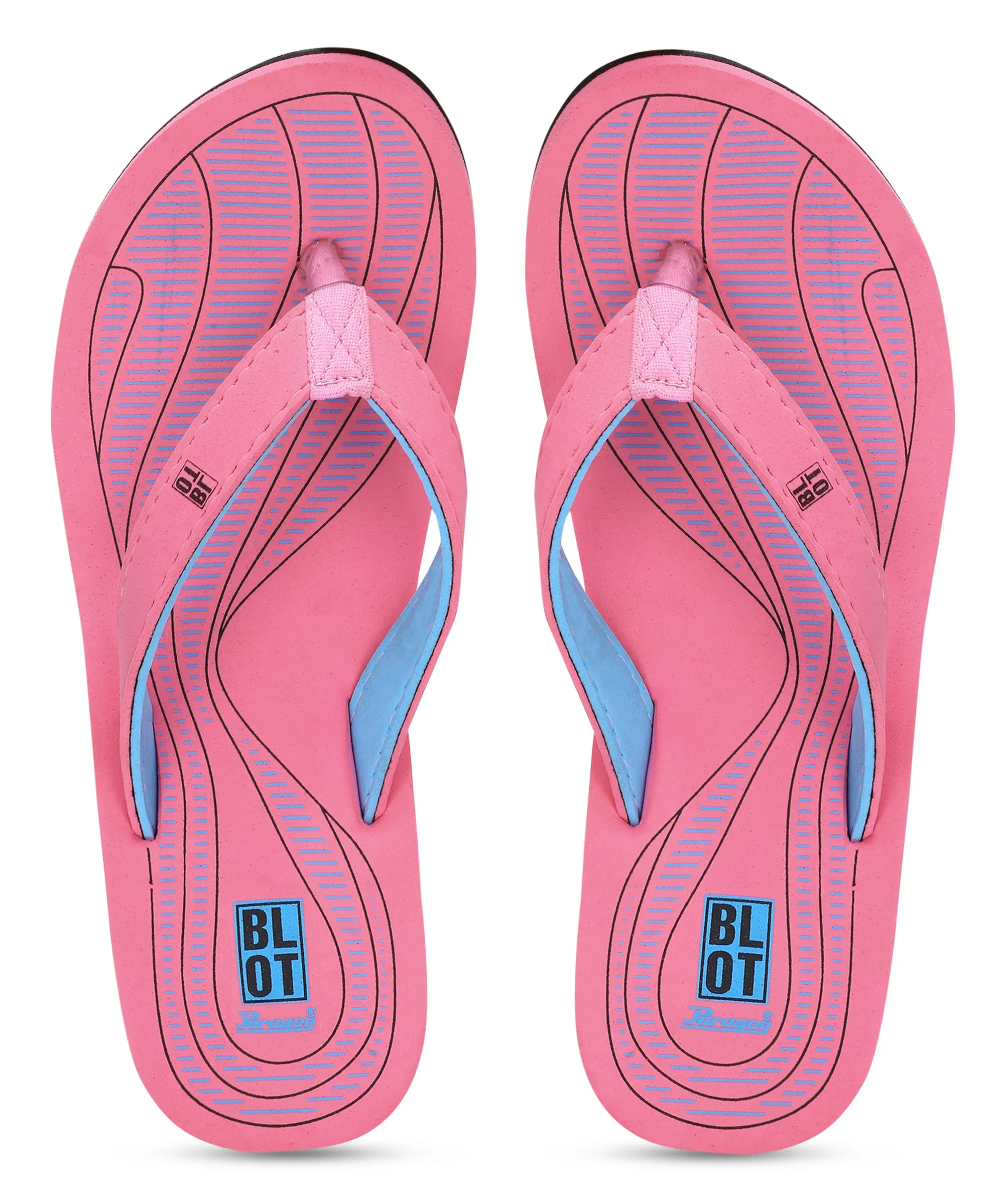Paragon Blot K3307L Women Slippers | Lightweight Flipflops for Indoor & Outdoor | Casual & Comfortable | For Everyday Use