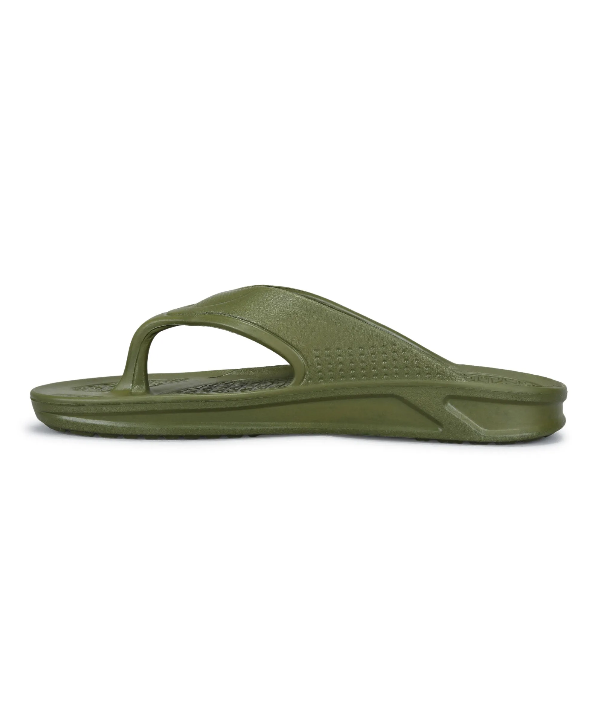 Paragon Men's Olive Green Slippers | Comfortable Everyday Use Slippers