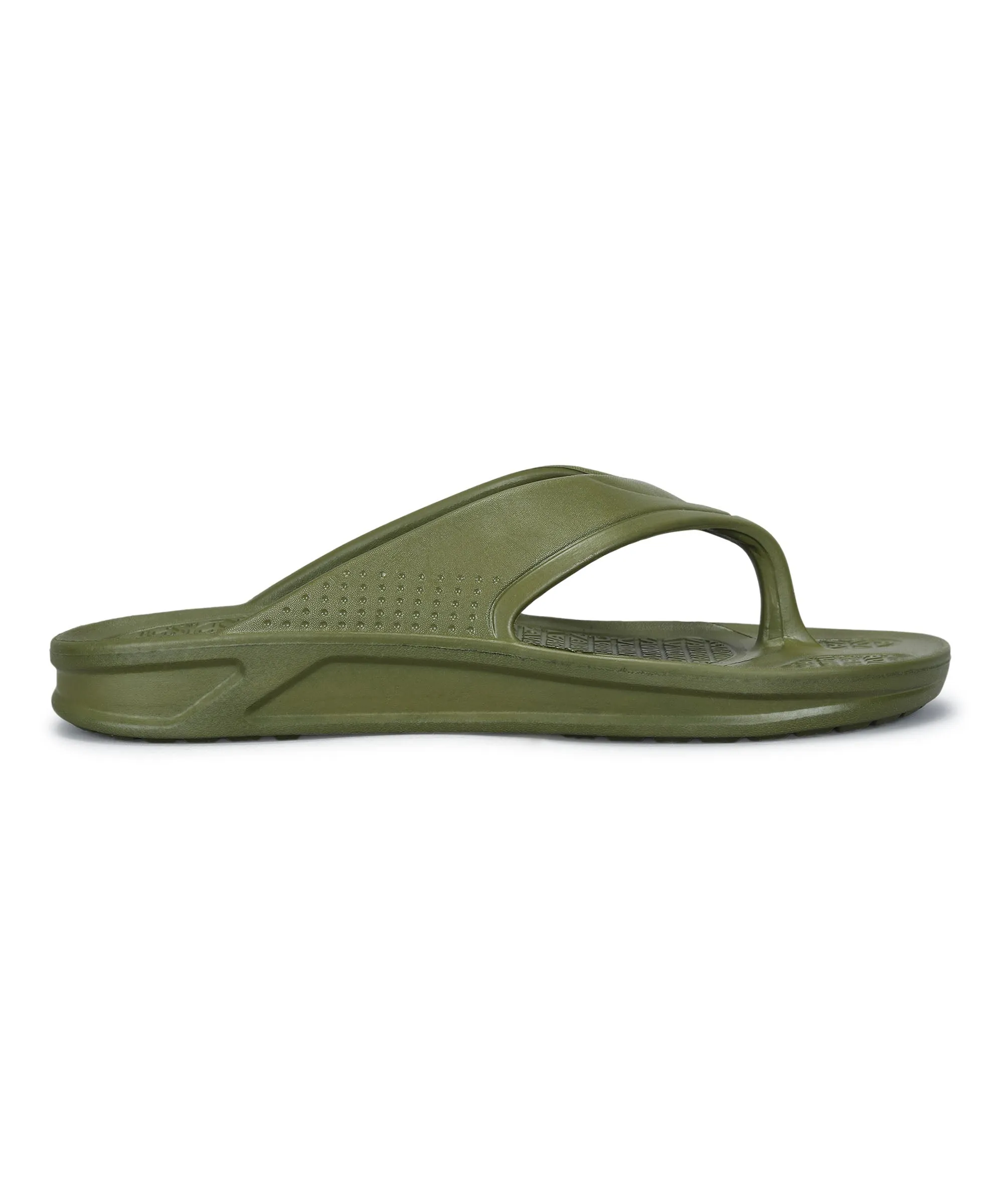 Paragon Men's Olive Green Slippers | Comfortable Everyday Use Slippers