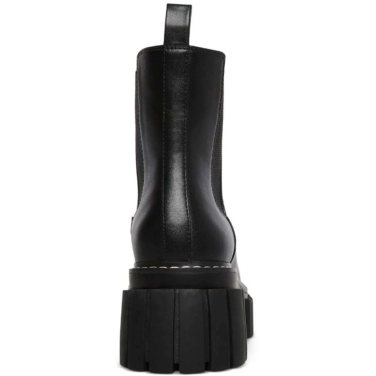 Pheobe Womens Pull On Lug Sole Chelsea Boots