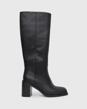 PRE-ORDER VALOUR Block Heel Knee High Boots