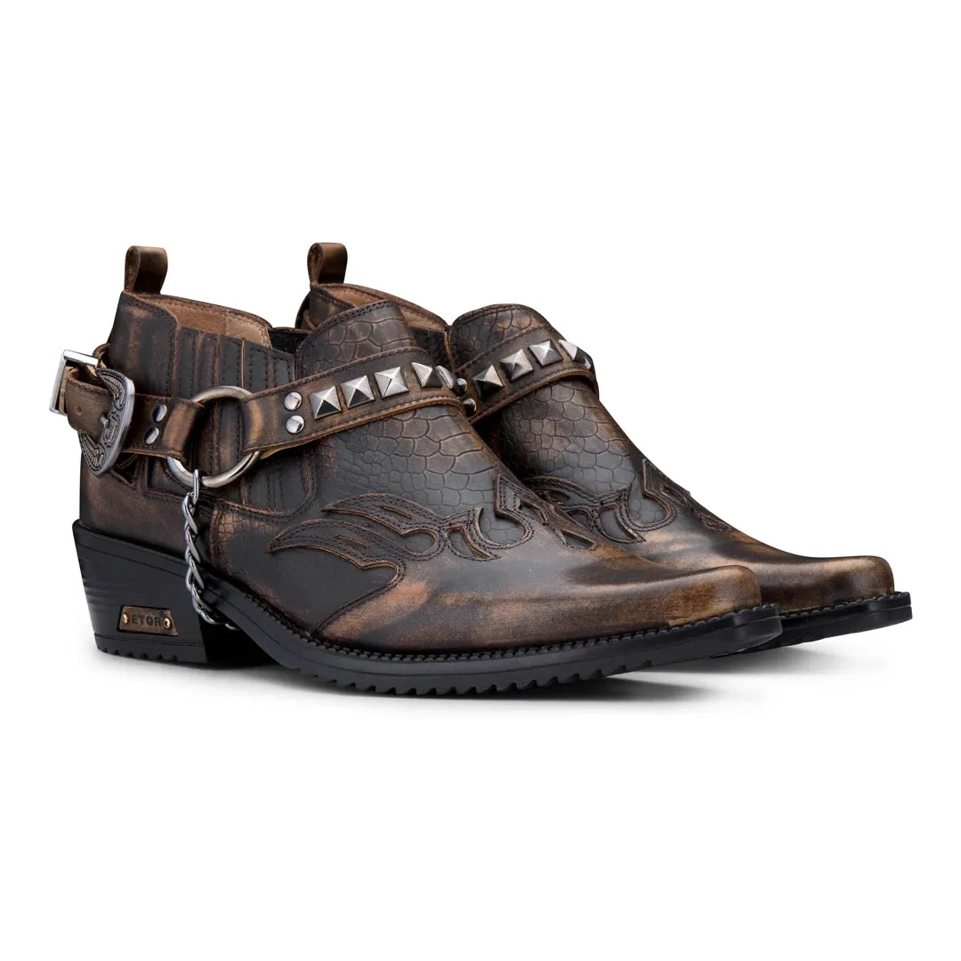 Real Leather Cowboy Wincklepickers Shoes Cuban Heel