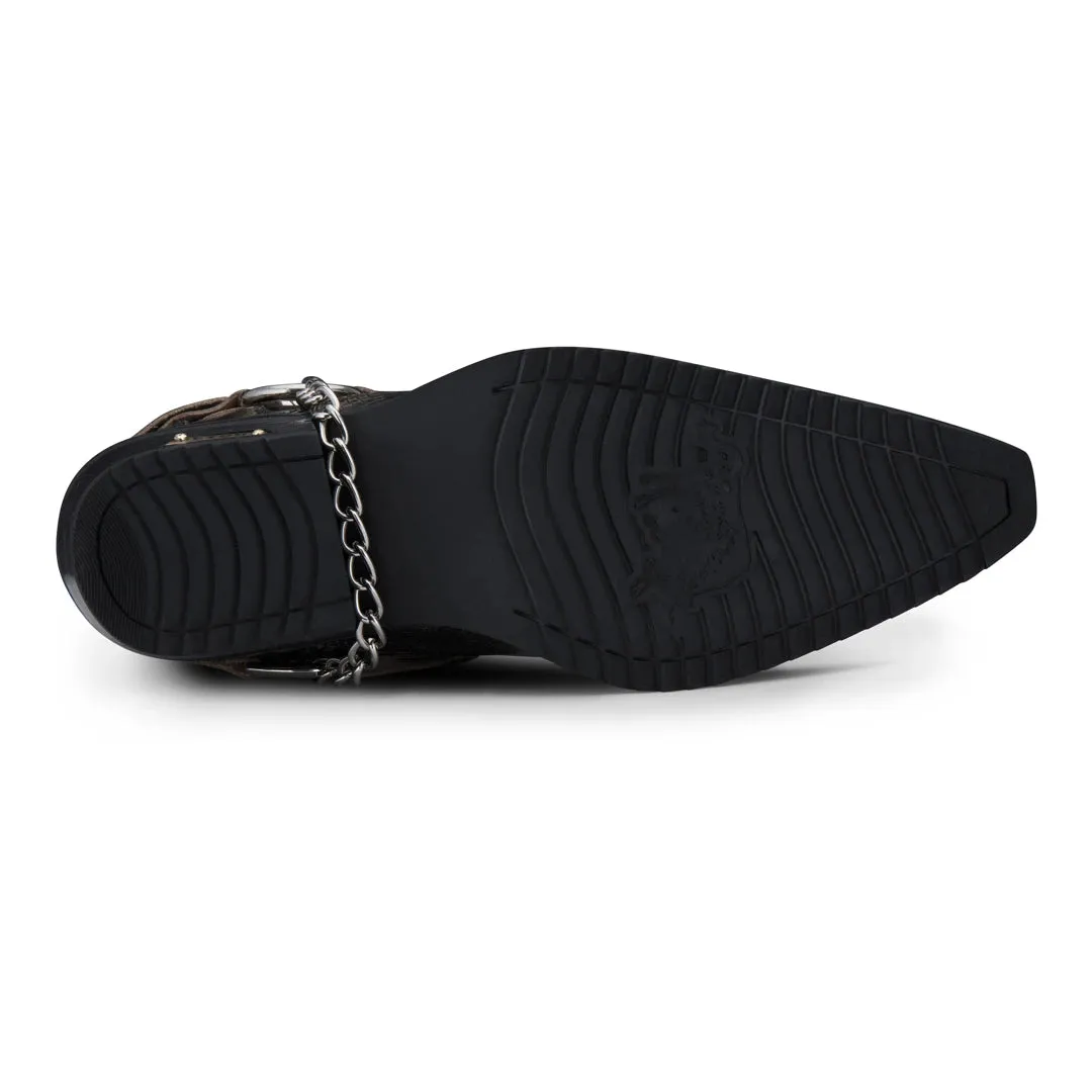 Real Leather Cowboy Wincklepickers Shoes Cuban Heel