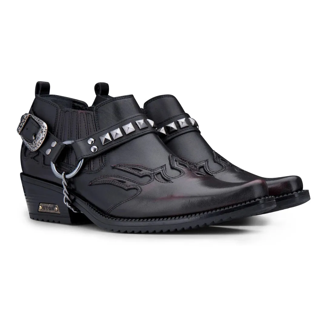 Real Leather Cowboy Wincklepickers Shoes Cuban Heel