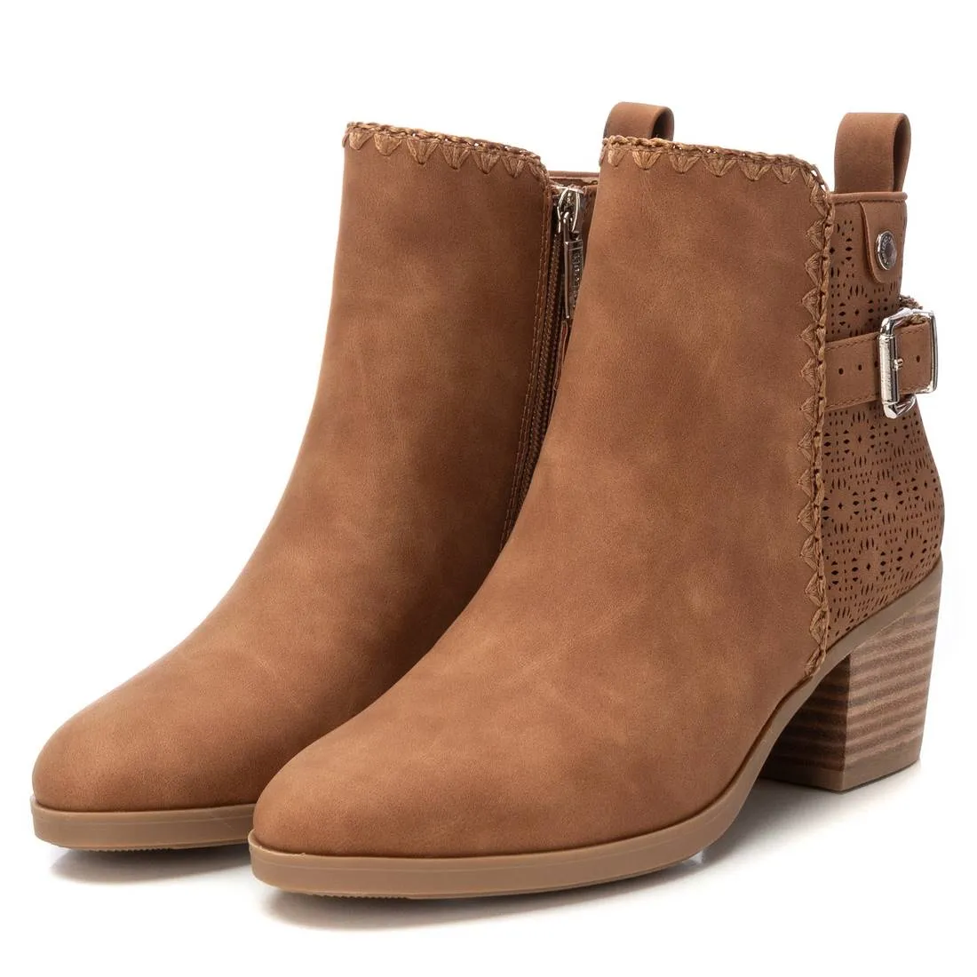 Refresh Women's Fashion Italian Design Booties with Side Zipper by Xti
