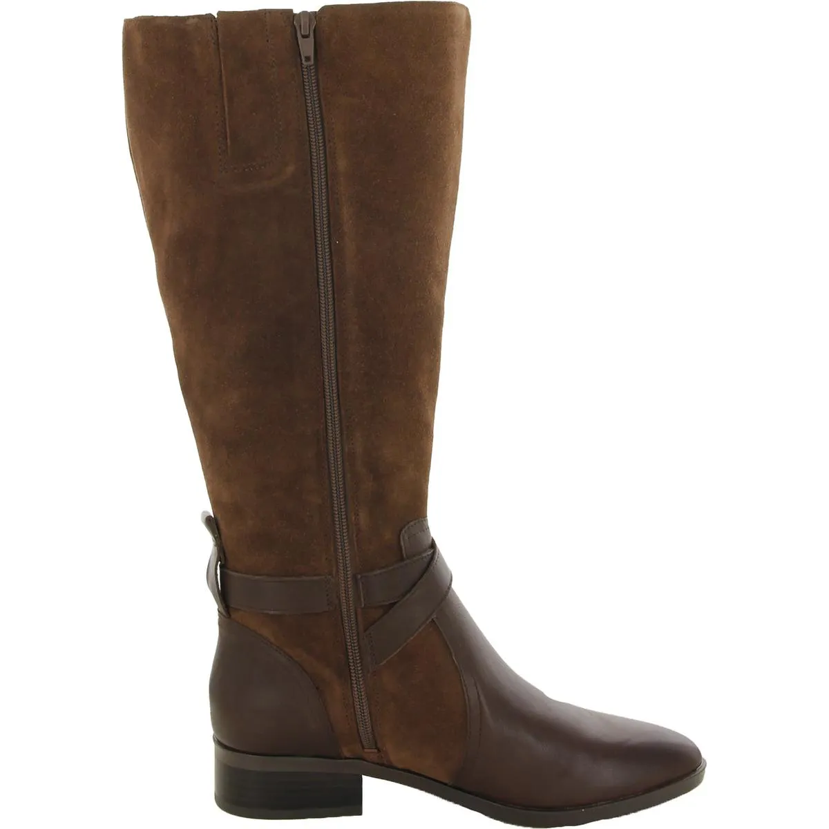 Rena Womens Zipper Wide Calf Knee-High Boots