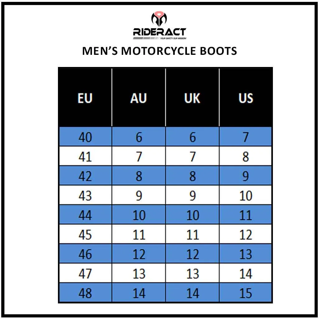 RIDERACT® Men's Motorcycle Boots Cruiser Activa Moto Boots