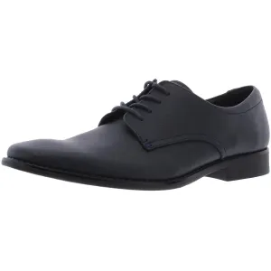 Ridge Mens Leather Lace Up Oxfords