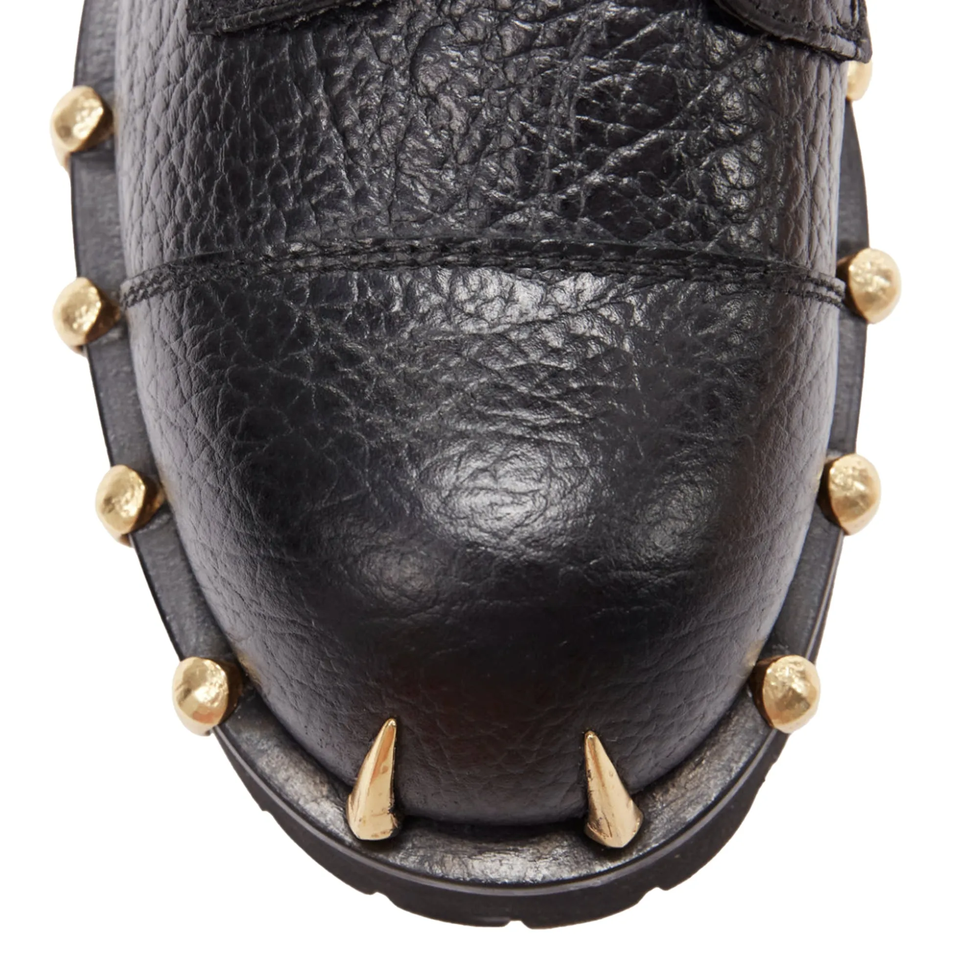 Roberto Cavalli horn charm embellished combat boots