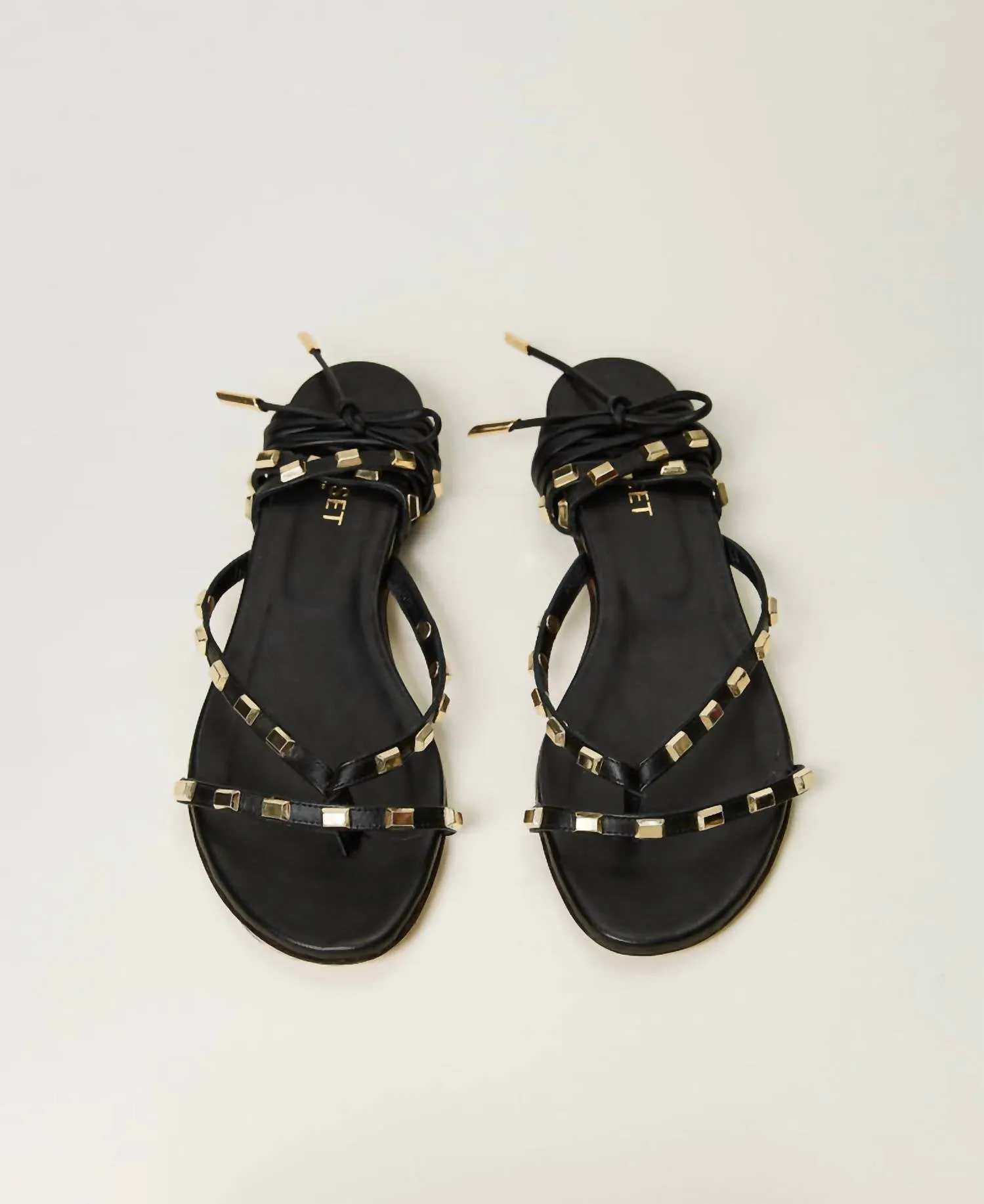 Sandalo Thongs Sandal In Nero