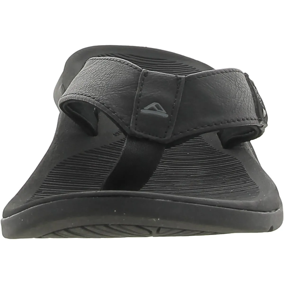 Santa Ana Mens Faux Leather Comfort Flip-Flops