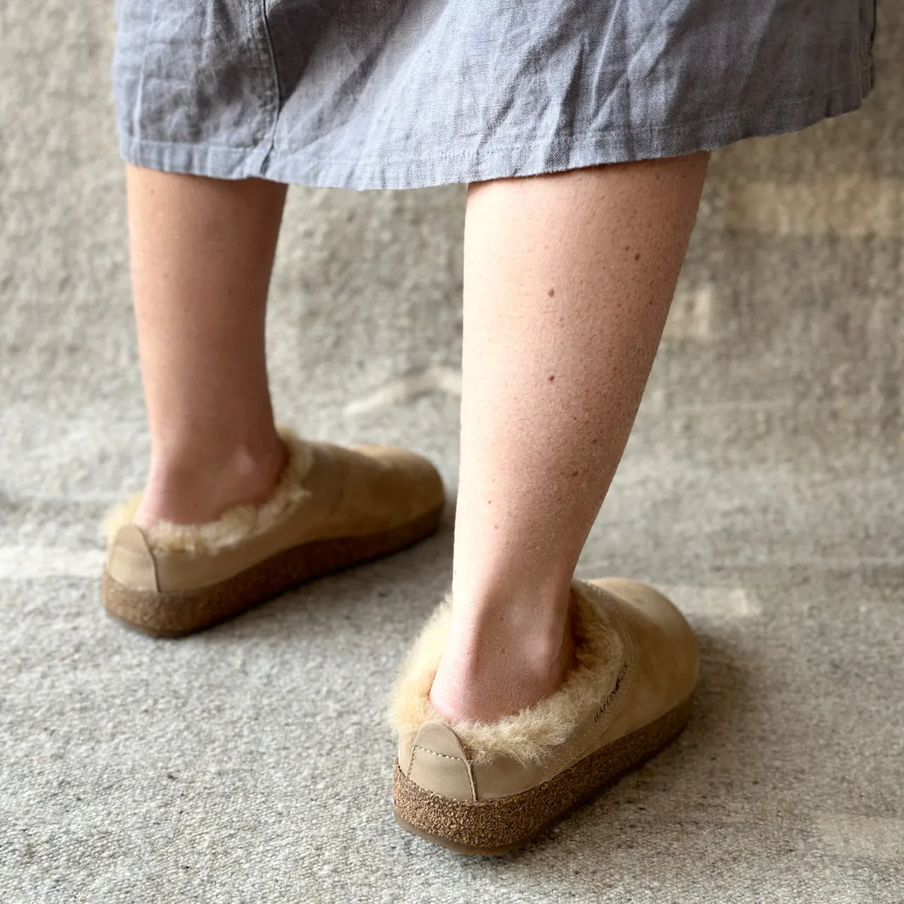Sheepskin Clogs - Snowbird - Taupe (Adults 36-46) *Pre-order