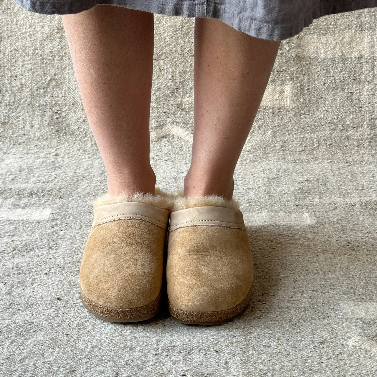 Sheepskin Clogs - Snowbird - Taupe (Adults 36-46) *Pre-order