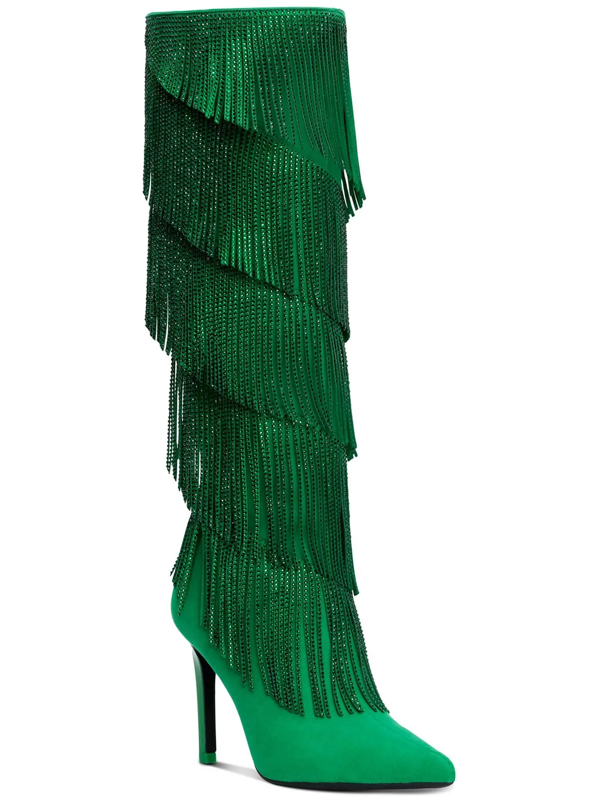 Shyn Womens Faux Suede Tall Knee-High Boots