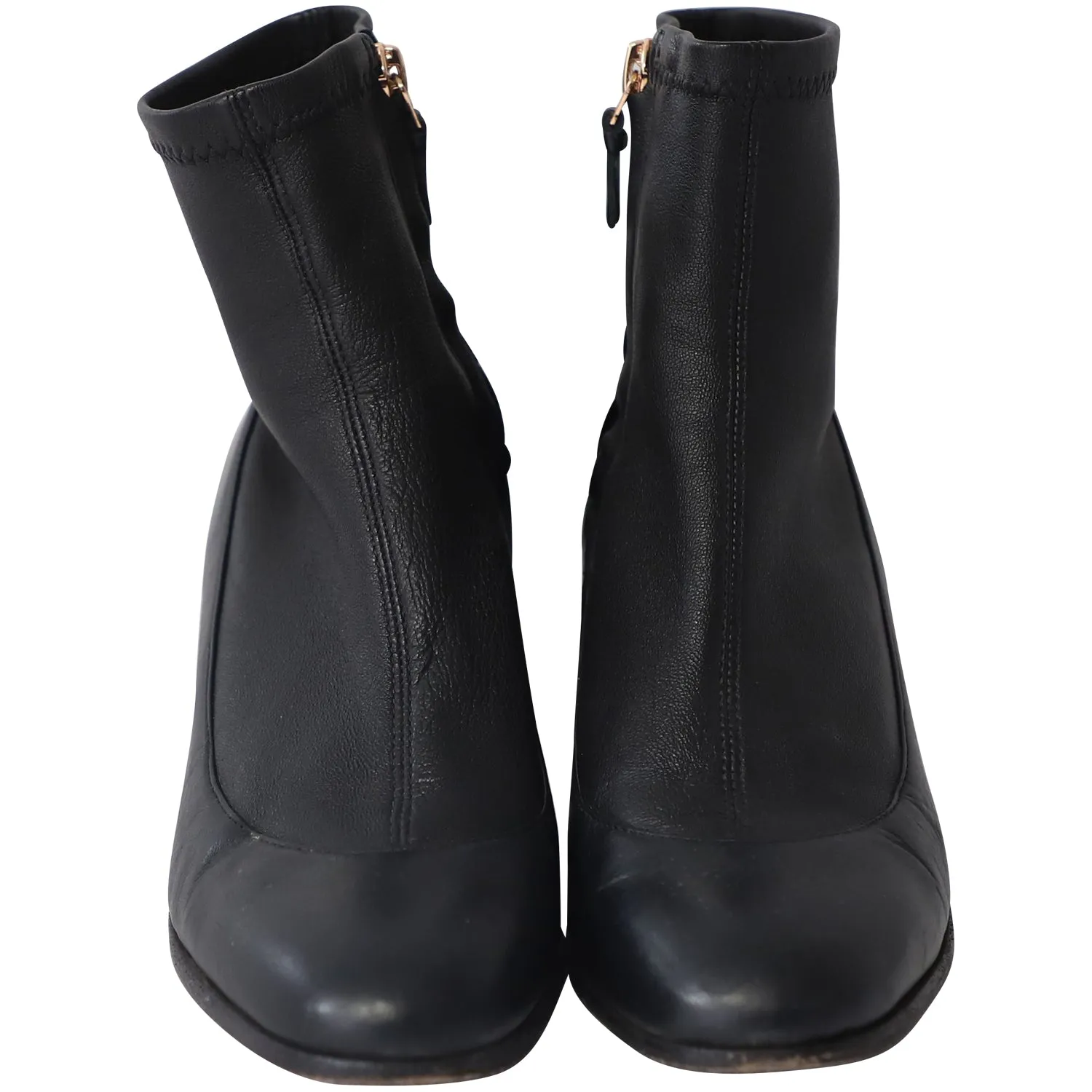Sophia Webster Embellished Heel ankle Boots in Black Leather