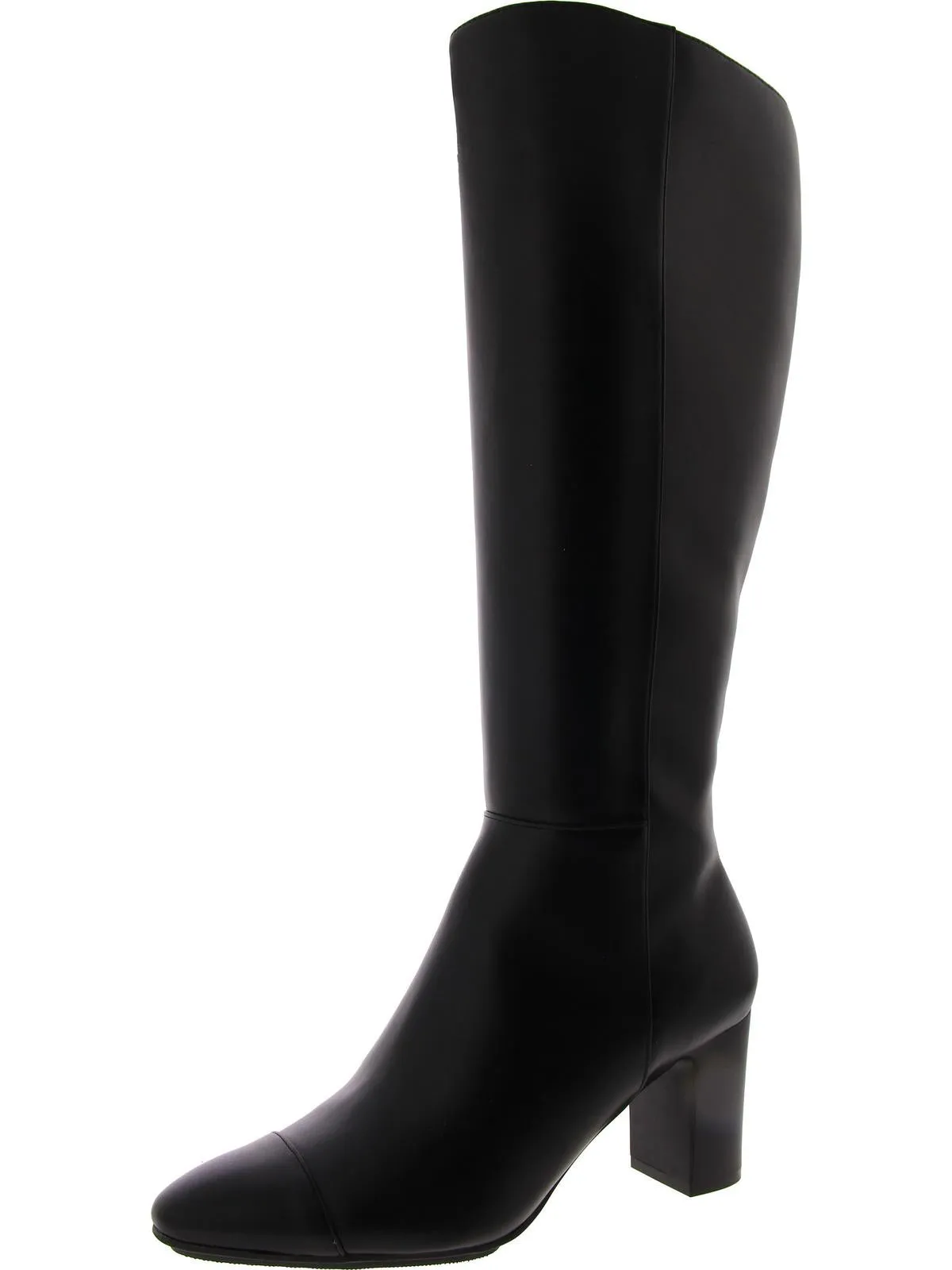 SPENCER Womens Faux Leather Sleek Knee-High Boots