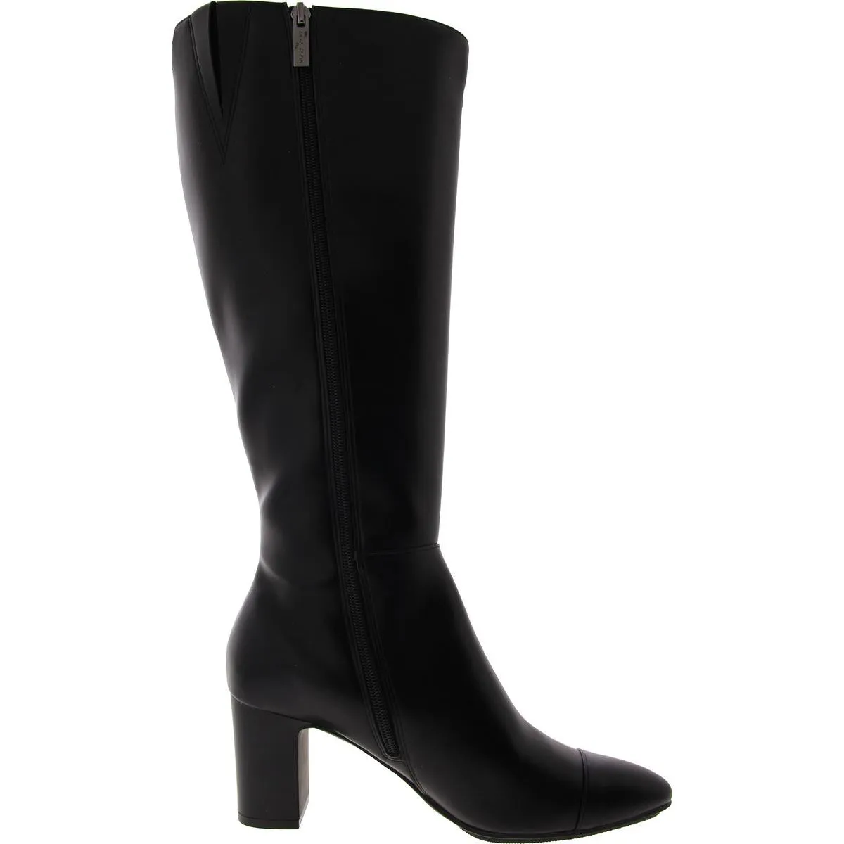 SPENCER Womens Faux Leather Sleek Knee-High Boots