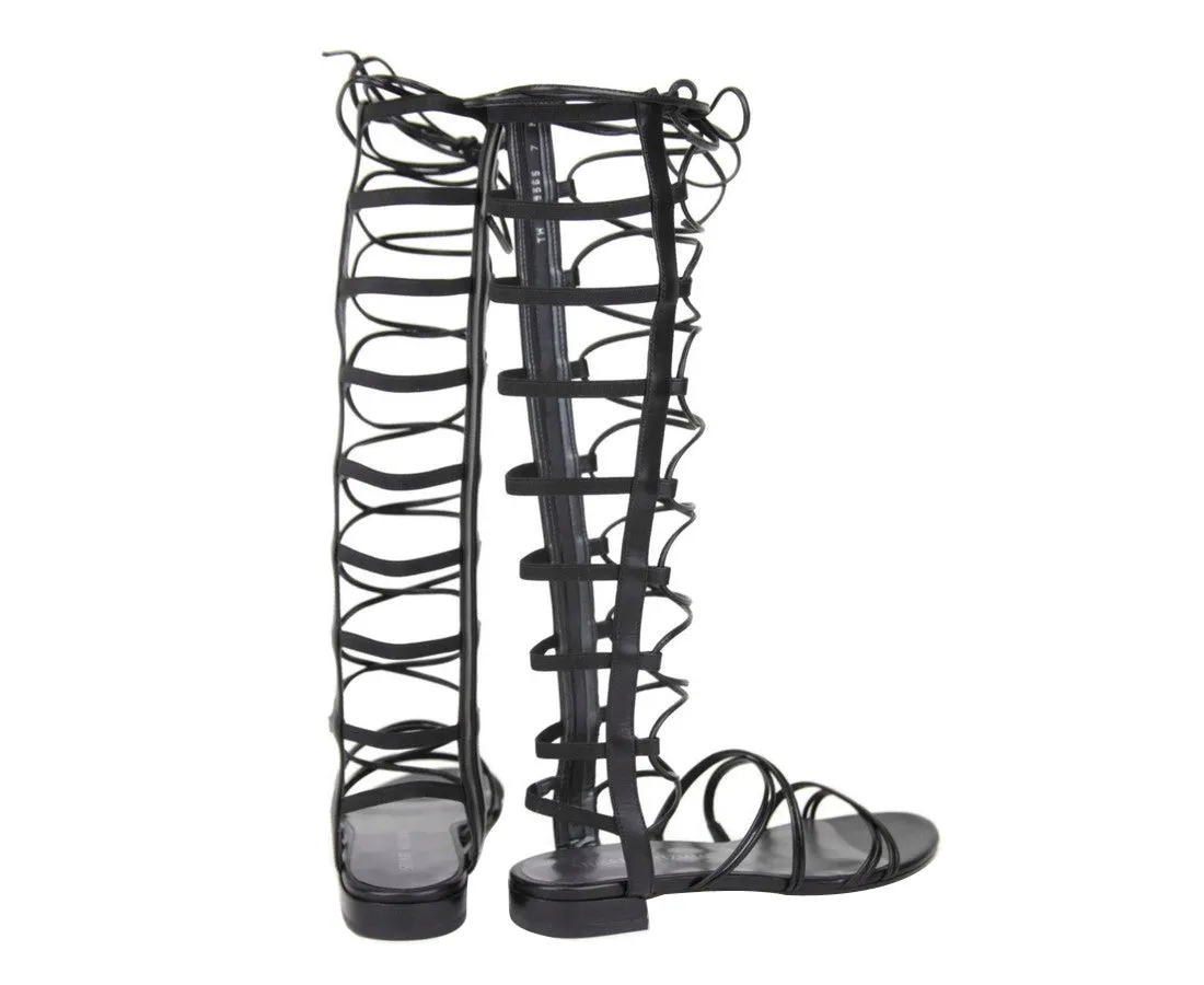 Stuart Weitzman Women's Sparta Leather Gladiator Boots