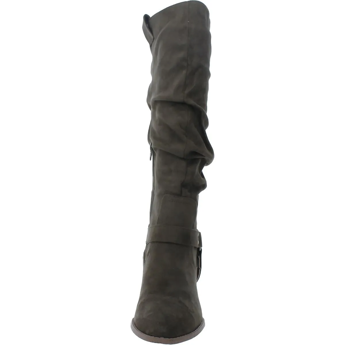 TAMLIN Womens Pointed toe Block heel Knee-High Boots