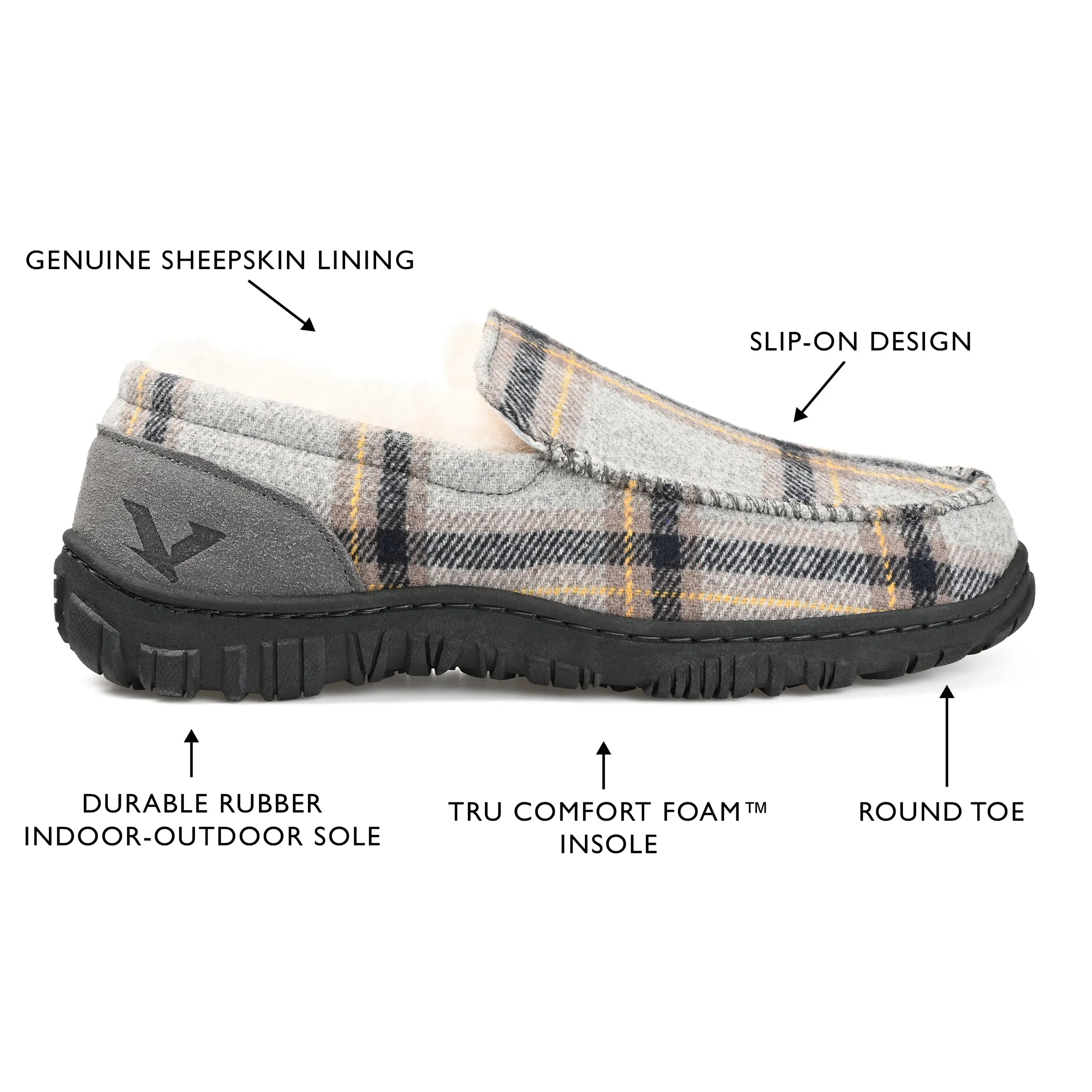 Territory Ember Genuine Sheepskin Moccasin Slipper